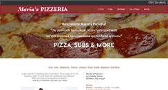 Desktop Screenshot of mariaspizza-malden.com