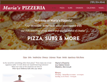 Tablet Screenshot of mariaspizza-malden.com
